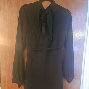 Elegant Black Women's A- Dress